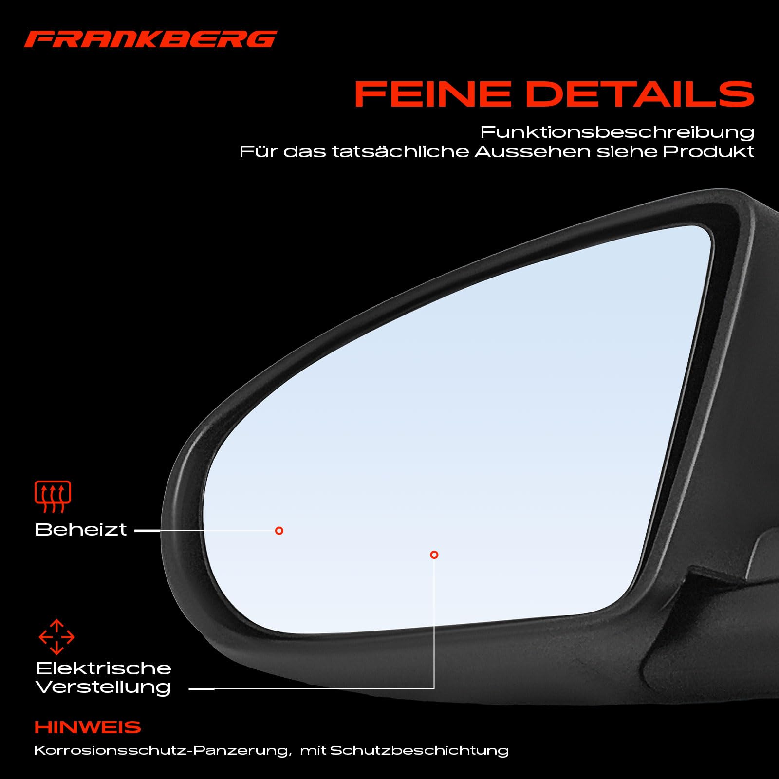 Frankberg Specchietto retrovisore esterno elettrico sinistro 96374JD08E