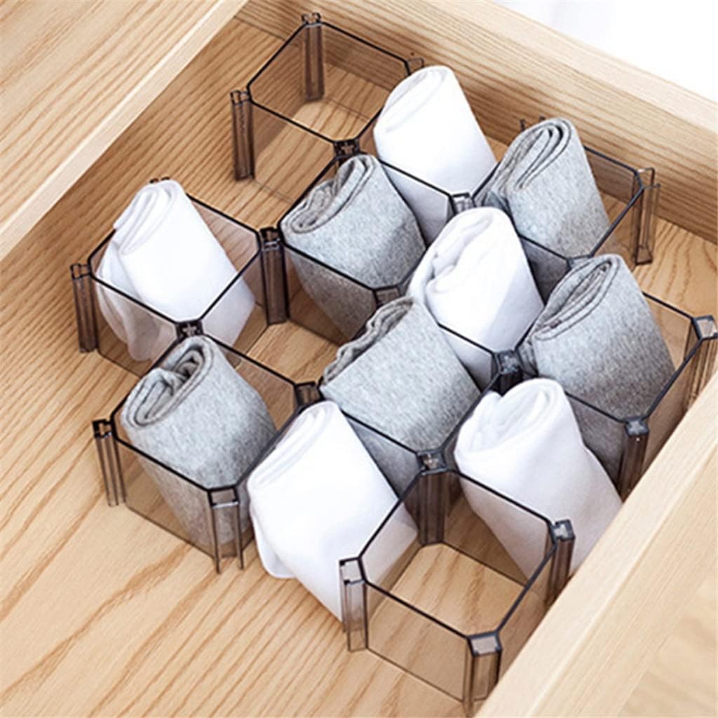 DIY Drawer Divider Household Honeycomb Storage Organizer Partition Board for Socks Underwear Grid Compartment