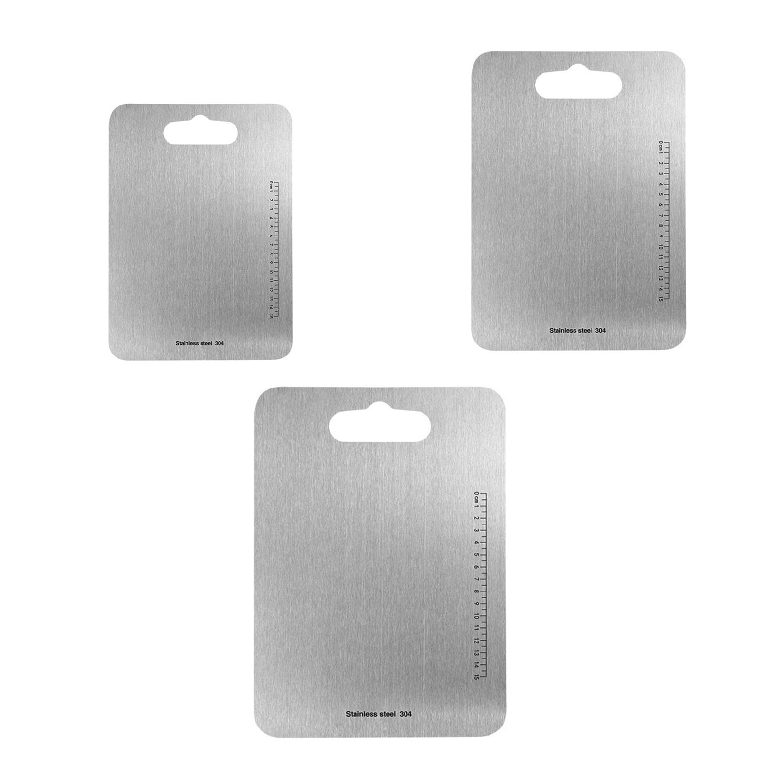 Placas de picar de acero inoxidable resistentes multiusos para cocineros domésticos y profesionales de la cocina