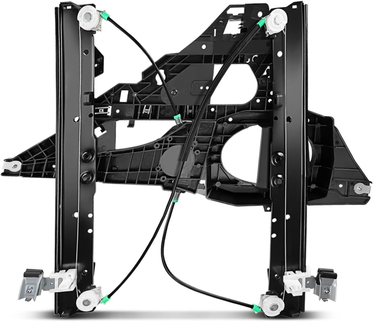 YHTAUTO Front Passenger Side Power Window Regulator and Interior Door Panel Without Motor for Ford Expedition 2007-2017 & Lincoln Navigator 2007-2017, Sport Utility