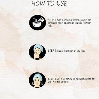 Natural Mulethi Powder for Face, Body and Hair - Skin Whitening, Glowin, Blemishes, Fairness (100 Grams)