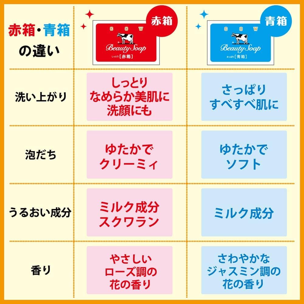 Amazon.co.jp: Kunutonn カウブランド 青箱 バスサイズ 130g×6個入