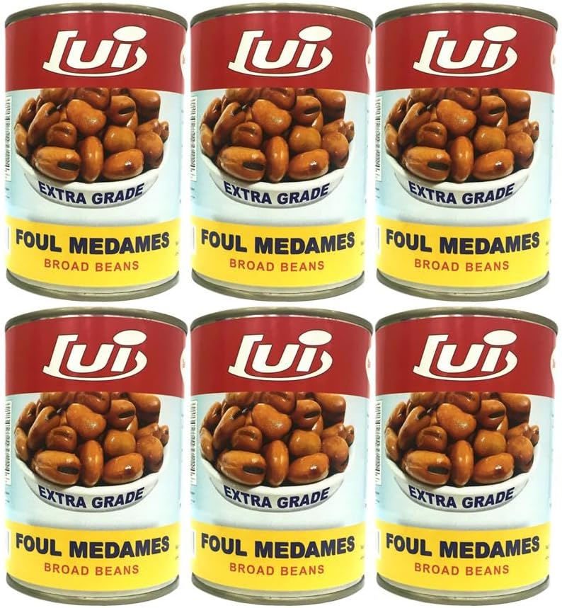 Lui Extra Grade Foul Medames Broad Beans Tin 6X400gm
