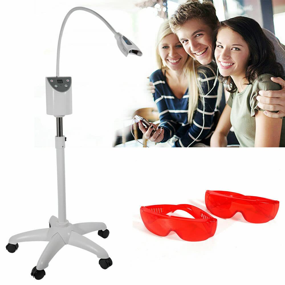 Bitodd Cold Blue Light Teeth Whitening Machine White Dual Control Can be Flexibly Adjusted Dental Care Teeth Machine