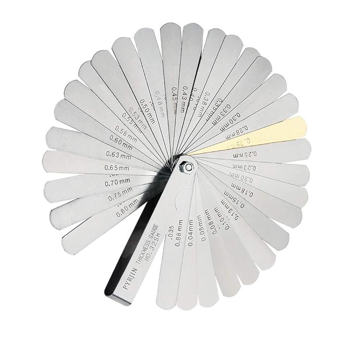 Buy Filler Gauge, Feeler Gauges, 32 Blades Thickness Gauge Stainless