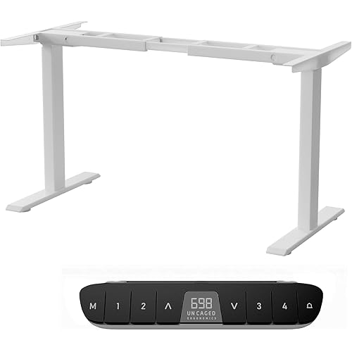 Rise Up Standing Desk Legs, Adjustable Standing Desk Frame Dual Motor w/Memory, Electric Frame Base Height Desktop Table, Sit Stand Electric Table Legs
