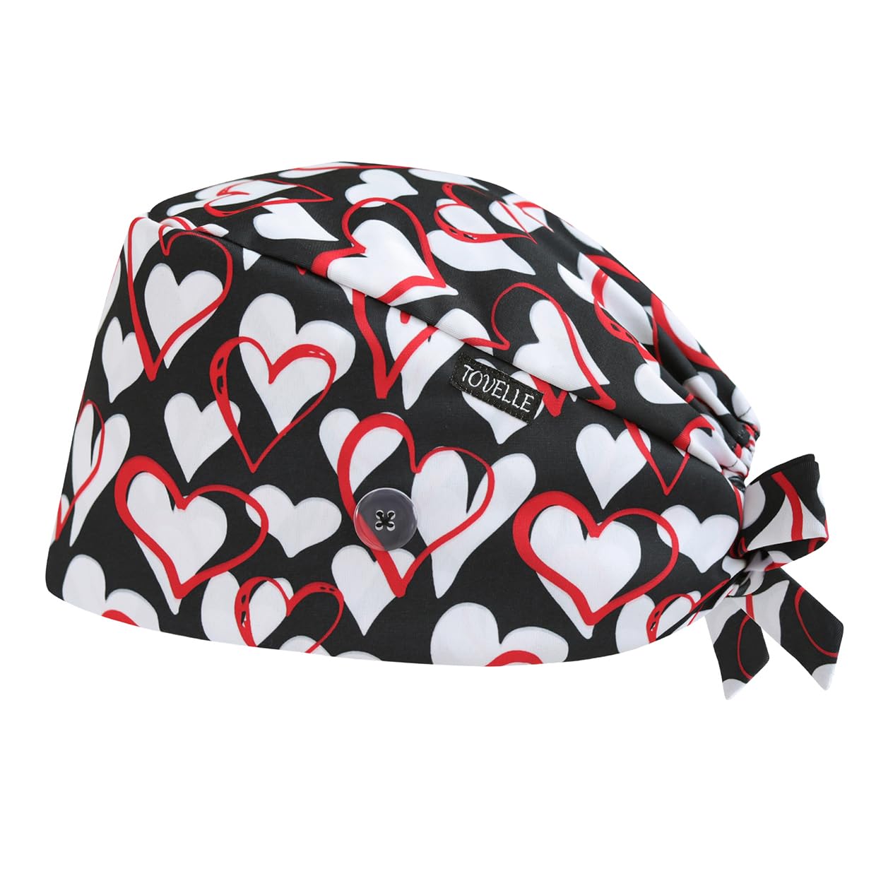 Scrub Caps for Women with Buttons, Classic Surgical Caps