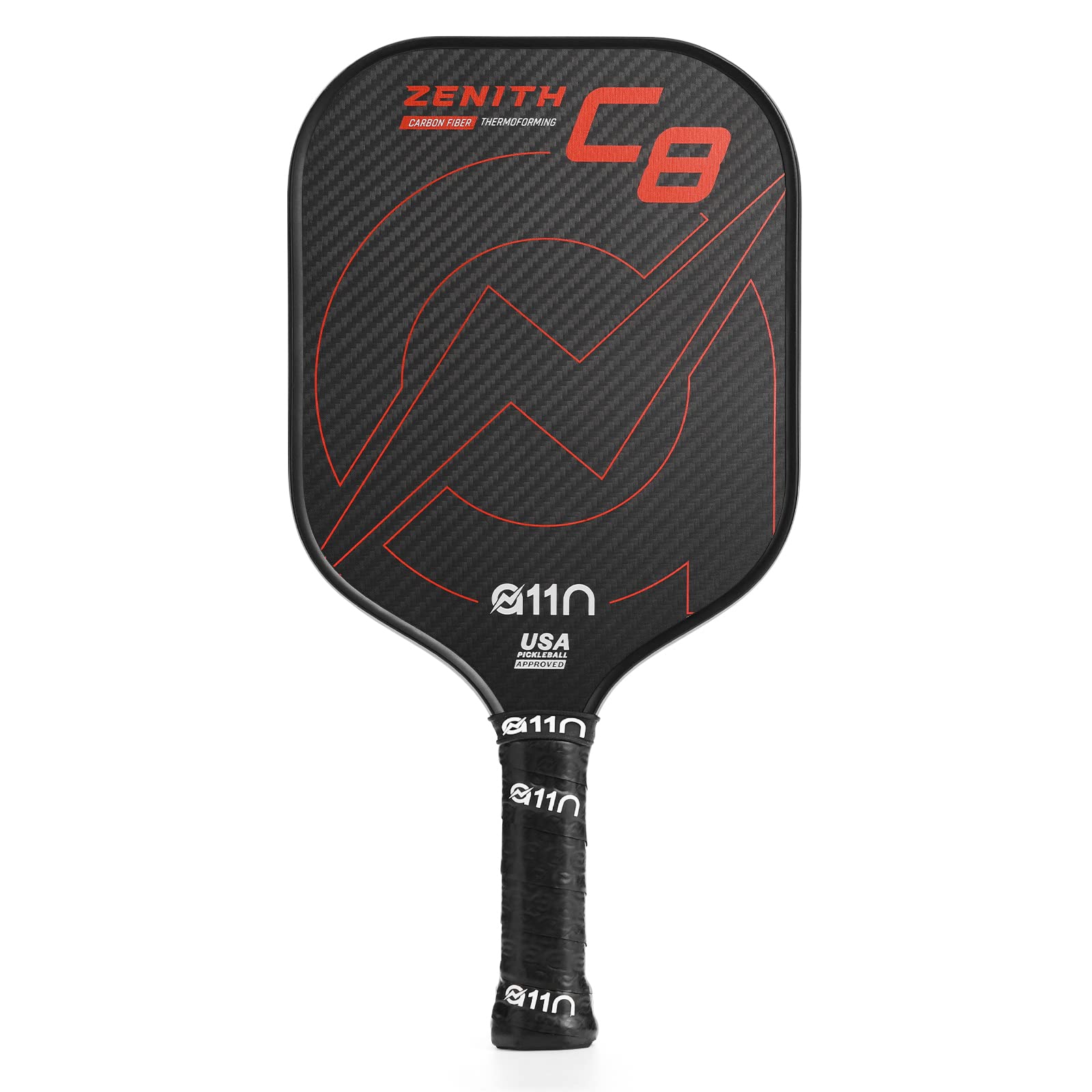 A11N Zenith Pickleball Paddle 16mm | T-700 Carbon Fiber with Foam Injected Walls | Enlarged Sweet Spot | Elongated or Wide Body Shape