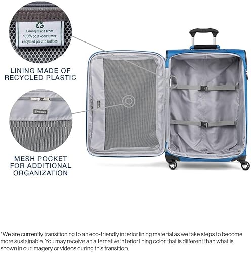 Miniatura 35 de Travelpro Maxlite 5 - Juego de 2 piezas de equipaje de mano de tela, expandibles con 4 ruedas giratorias, bolso blando para debajo del asiento, Negro