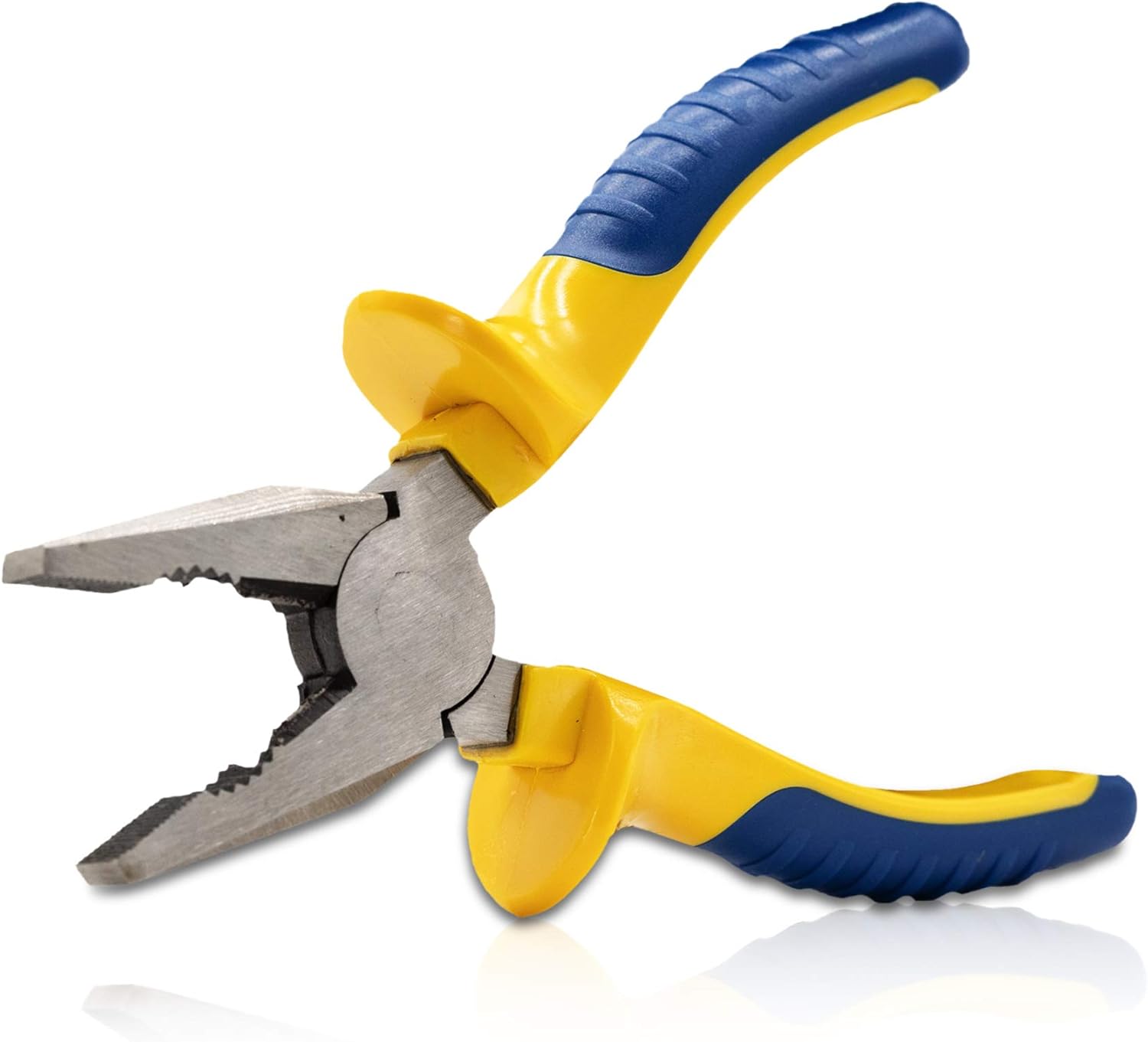 XFORT® 6" (150mm) Combination Pliers, Combi Pliers for Gripping and Wire Cutting, Wide Jaw Craft