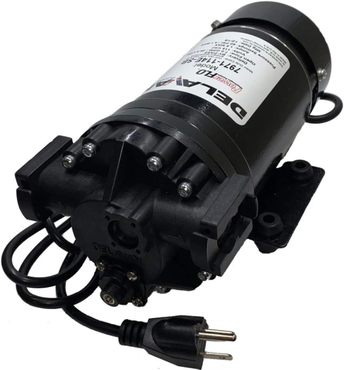Delavan Powerflo 7971-114E-SB Heavy-Duty FB3 7GPM Bypass Sprayer Pump - 60PSI, Santoprene Diaphragm Self-Priming Pump | Farming Equipment