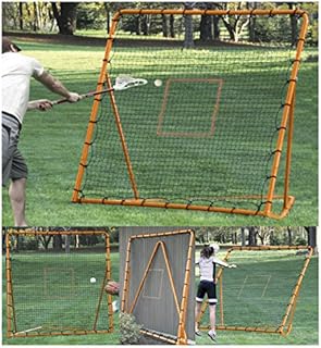 EZGoal Pro Lacrosse Folding Throwback Rebounder, Orange, 6'X6'