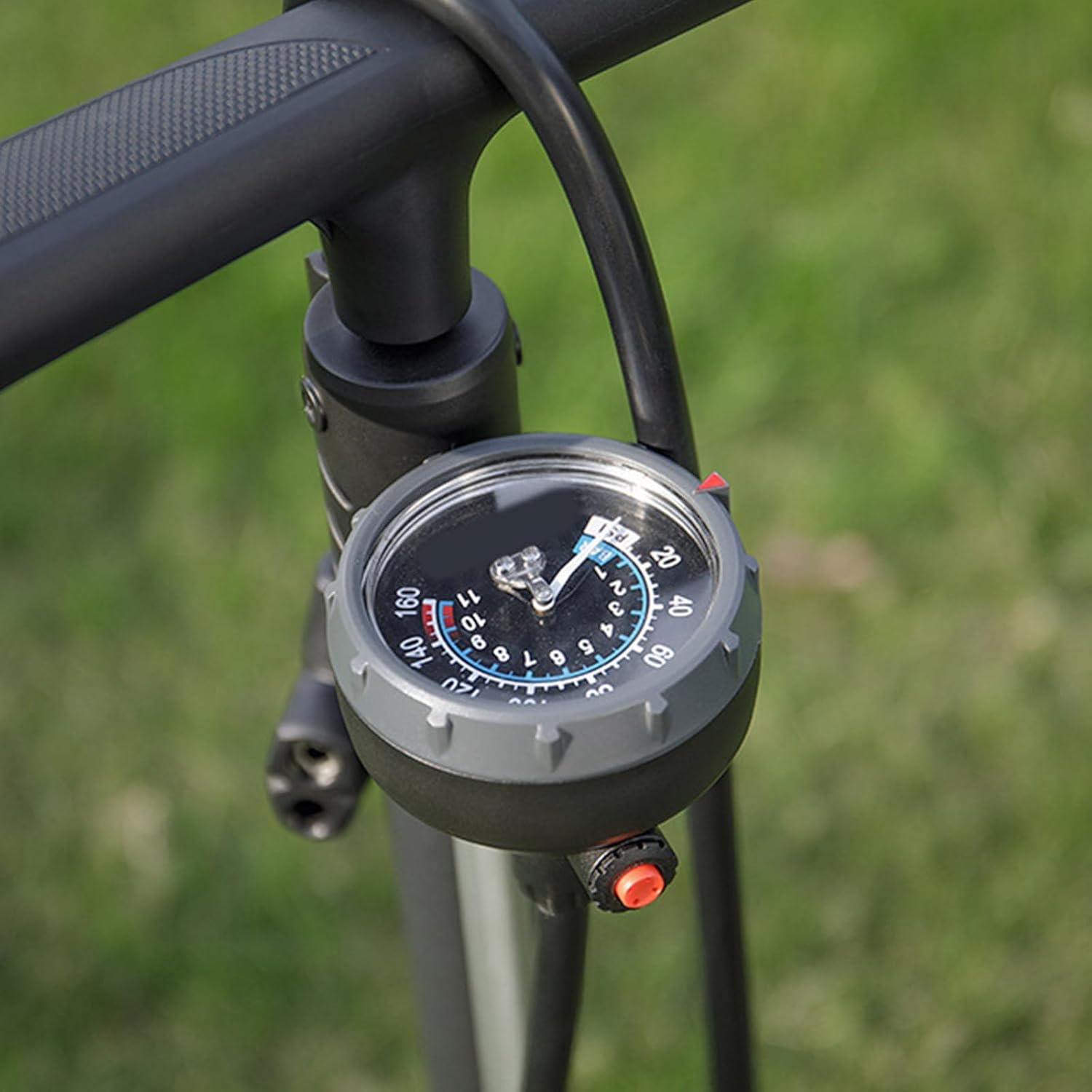 QINGFAN Bike Pump High Pressure Bicycles Pump Mountain Universals Bike Pumps with Pressure Gauge Suitable for Various Bicycles Type
