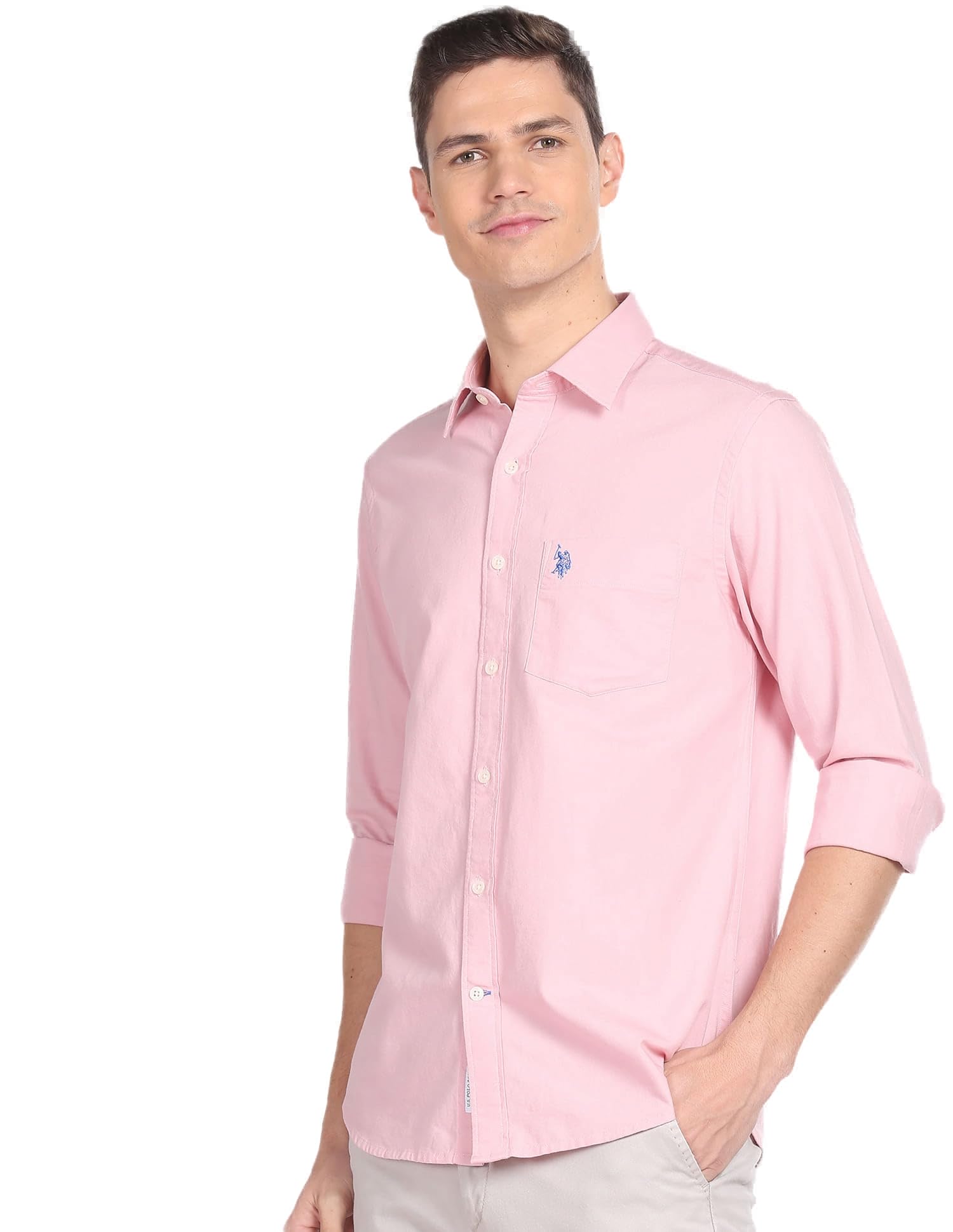 u.s. polo assn. Men's Solid Regular Fit Shirt-picture-22
