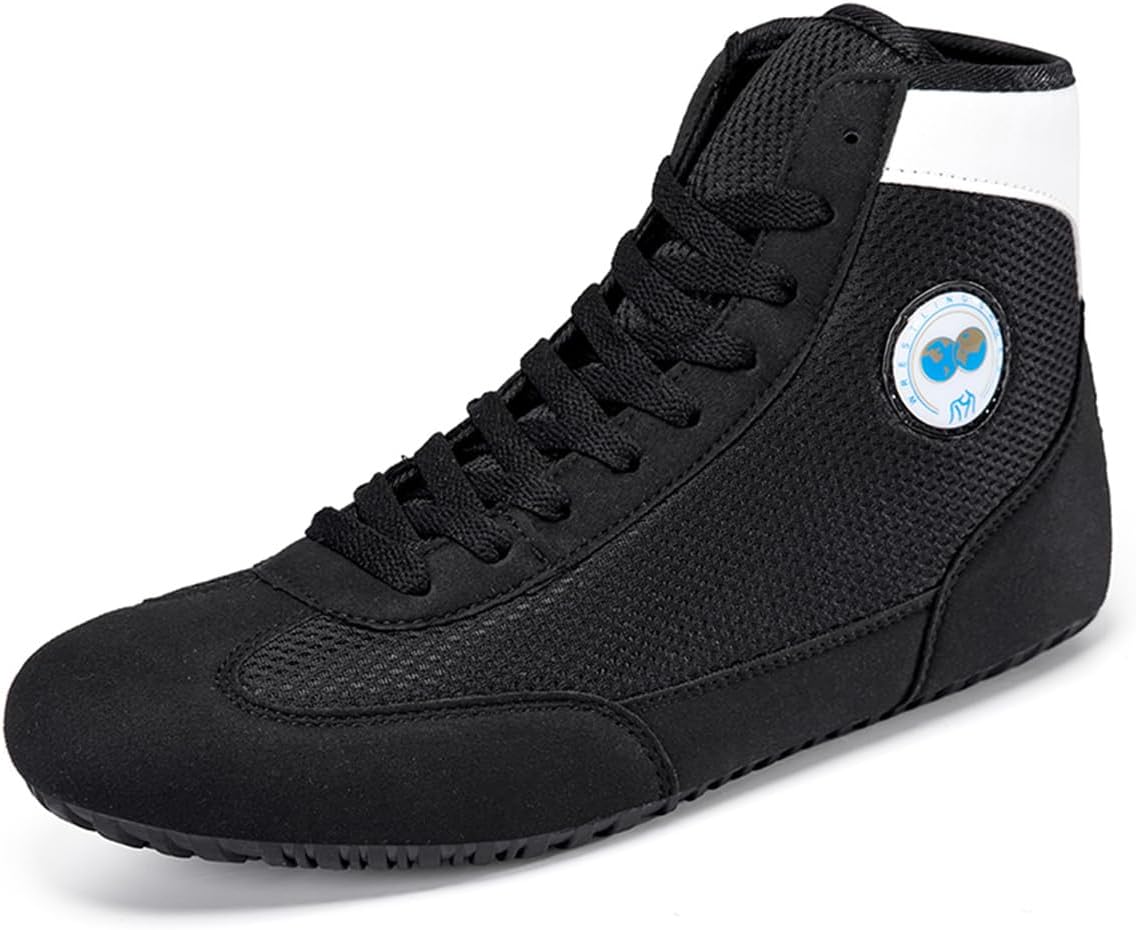 Men's Boxing Shoes Non-Slip Mesh Breathable Wrestling Boots Women's Kickboxing Fitness Training Boots