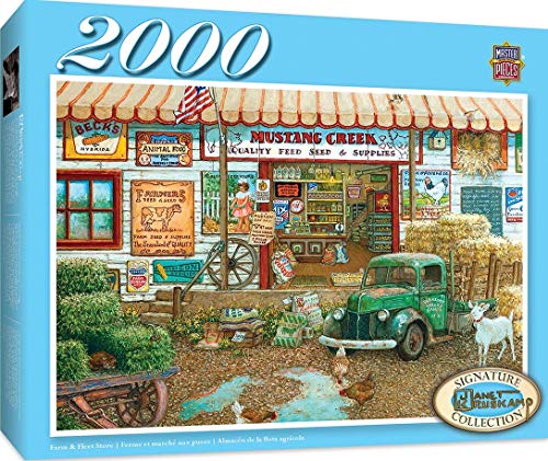 MasterPieces Signature Series, Jigsaw Puzzle, Farm & Fleet Store, Featuring Art by Janet Kruskamp, 2000 Pieces