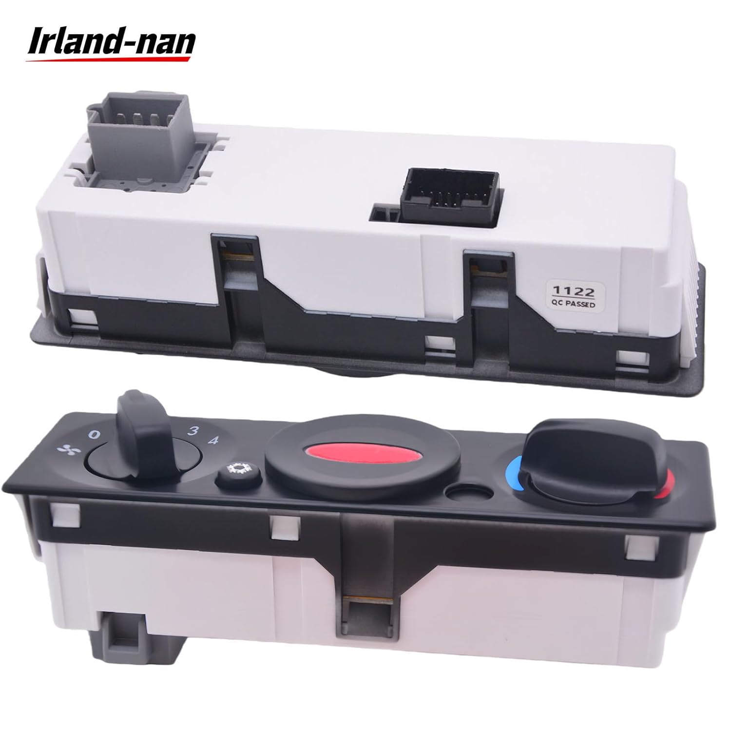 Q21-1122 AC Heater Control Panel, OEM Replacement for Peterbilt Trucks, Sleeper HVAC Control Module Unit with Temperature, Fan & Mode Adjustment Replaces Q211122 Q21-6119 Q21-1089