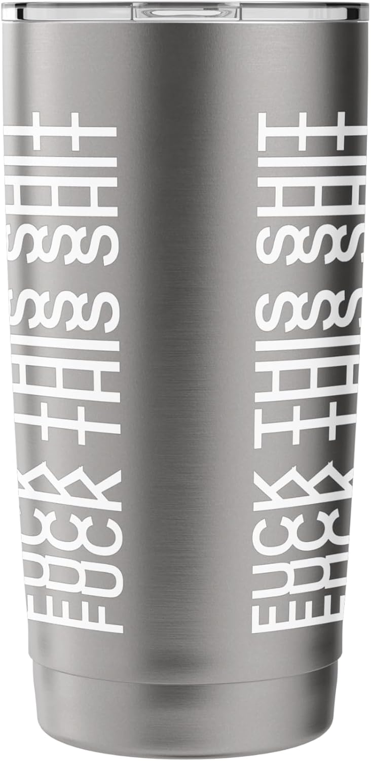 Fuck This Shit Hidden Message Stainless Steel Insulated Tumbler - Image 4