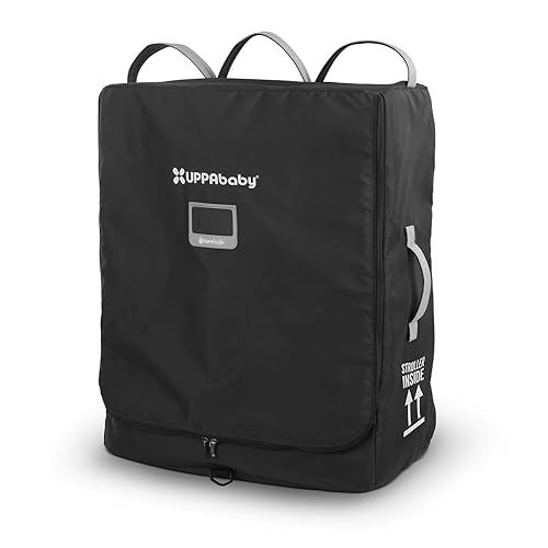 Miniatura 1 de UPPAbaby Bolsa de viaje para cochecito Minu Duo, asas de fácil transporte, ruedas + diseño duradero con protección TravelSafe