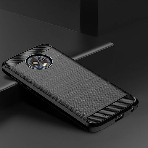 Miniatura 3 de Asuwish Funda compatible con Moto G6 y protector de pantalla de vidrio templado, accesorios de celda, fundas protectoras de silicona para Motorola