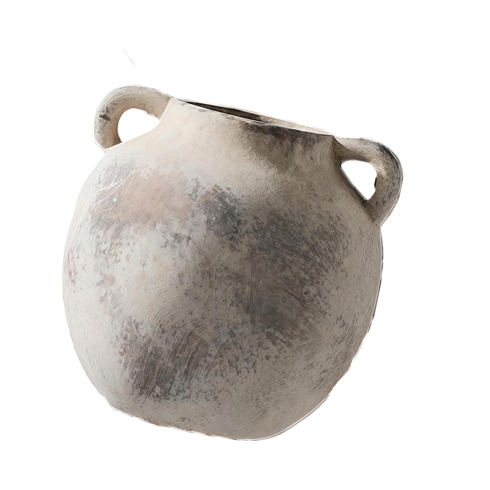 Ceramic Flower Vases Farmhouses Rustics Vases, Handcrafted Weathered Pottery Vase Terracottas Flower Vase Home Decors Ceramic for Centerpieces