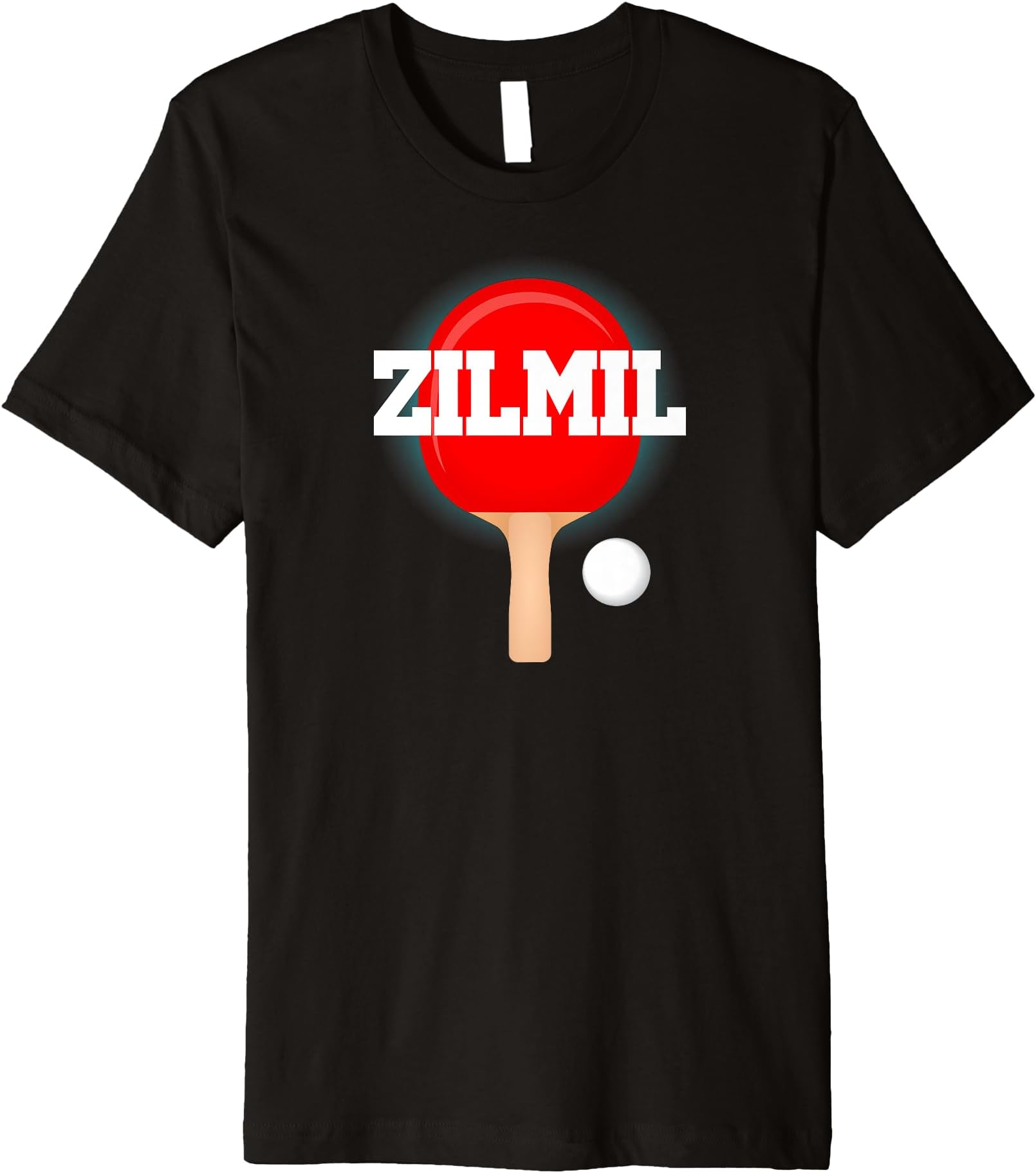 Zilmil Name Boys Table Tennis Ping Pong Game Racket Sports Premium T-Shirt