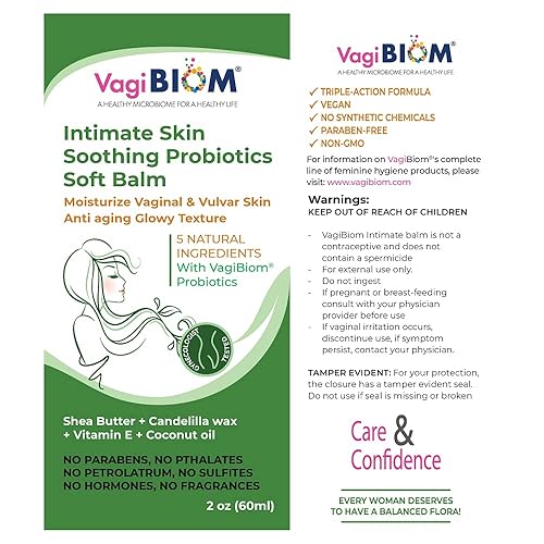Miniatura 6 de Probióticos calmantes para la piel íntima Manteca de karité suave con VagiBiom Lactobacillus crispatus para el cuidado de la piel. 100% NATURAL - NO