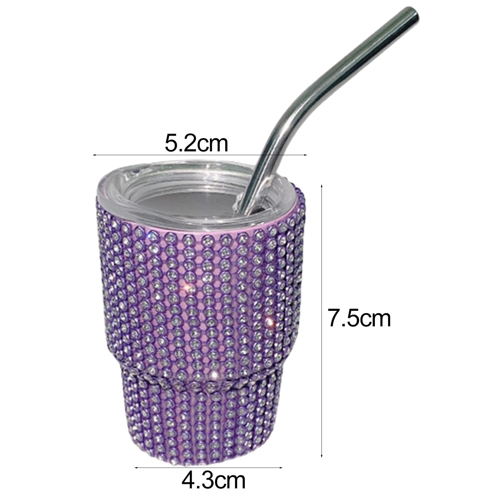 Hermosa taza con pajita, taza con pajita, taza de agua con aislamiento espumoso, taza de café, mini vaso de chupito con pajita, de grado alimenticio, a prueba de fugas, resistente al calor, dorada