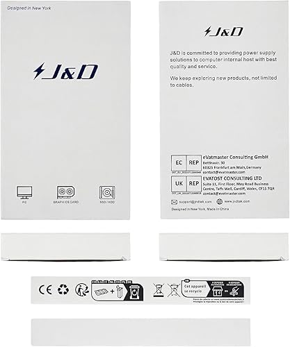 Miniatura 8 de J&D Cable de extensión de alimentación PCIe M/F de 6 pines (paquete de 2), extensión de alimentación PCIe a PCIe, cable macho a hembra, 10 pulgadas,