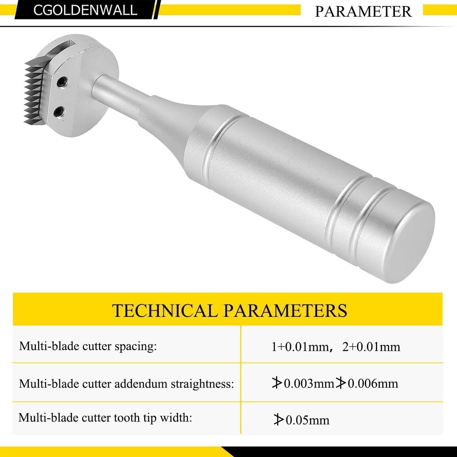Kit de comprobador de adherencia, herramienta de prueba de revestimiento de pintura de corte cruzado con cuchillas de tungsteno de 1 mm/2 mm/3 mm, juego de alta precisión con lupa, cinta y cepillo
