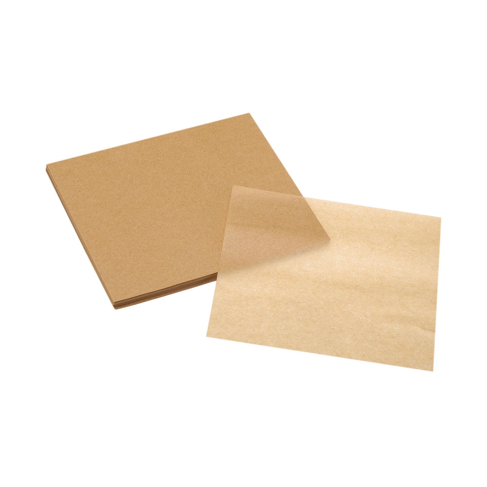 uxcell 100Pcs Air Fryer Parchment Paper, 4-1/2 Inch Square Air Fryer Liner, Non-Stick Steamer Liners for Oven Microwave