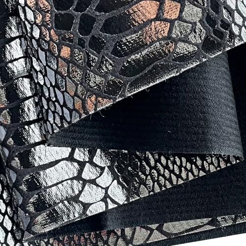 Tissu en similicuir serpent gris clair pour customiser vos vieux meubles