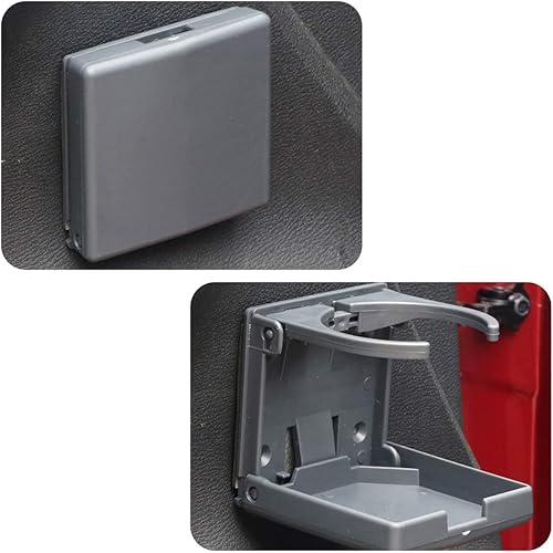 Miniatura 3 de TIHOOD 2 soportes plegables ajustables para bebidas con tornillosportavasos ajustable para marina, barco, caravana, coche (gris)