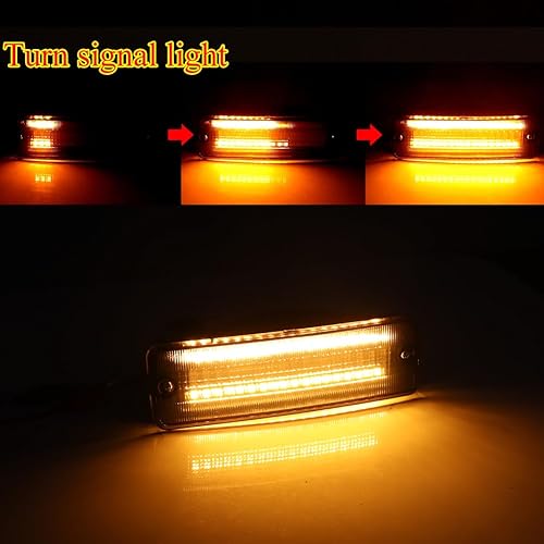 Miniatura 10 de Para Toyota Pickup 24WD, 1990 1991 1992 1993 1994 1995 Toyota Pickup 24WD, 1990 1991 4Runner parachoques delantero señal de giro DRL luz diurna