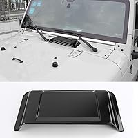 Vista 1 de JeCar Cubierta para ventilación del capó para Jeep Wrangler TJ JK Unlimited de 1997-2017 (Negro)
