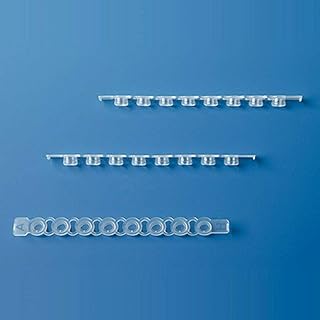 BrandTech 781414 qPCR 8-Strip Cap for Plates, Domed, Clear; 300/PK