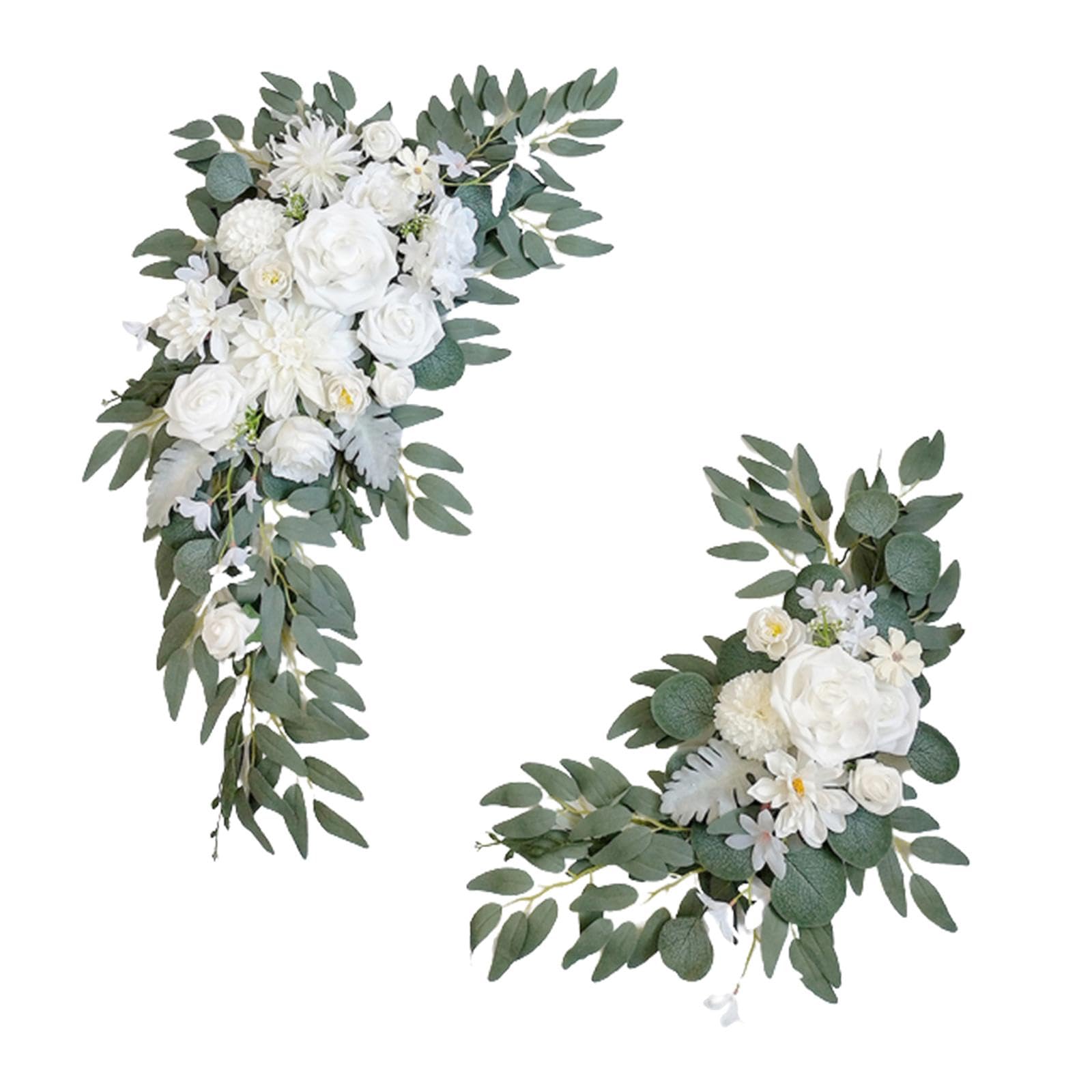 Set di Fiori Artificiali per Matrimonio, Cartello di Benvenuto con, Versatile per La Decorazione dello Sfondo di Cerimonia E Ricevimento, Ghir, Stile a