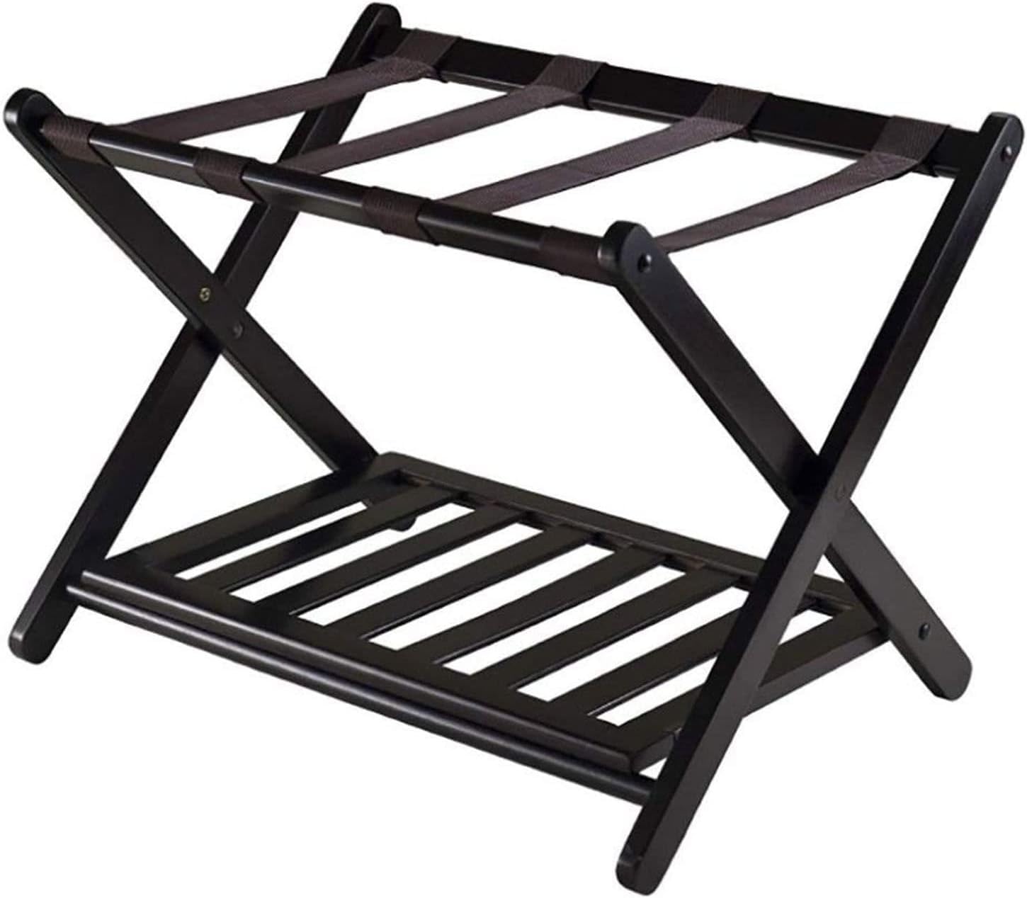 MSHGSKU Luggage rack Suitcase Stand for Guest Room - Assembled Luggage Rack with Shelf Luggage Storage Rack(1PCS)