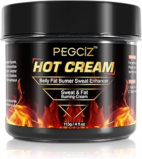 Hot Sweat Cream, Fat Burning Cream for Belly, Natural Sweat Enhancer Cream for Men and Women, Body Sculpting Cellulite Workout Cream, Weight Loss Cellulite Treatment for Thighs, Legs, Arms, Buttocks