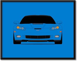 CUSTOMIZABLE COLOR: Chevy Corvette ZR1 C6 (2009-2013) Inspired Poster Print Wall Art Decor Handmade (Unframed)