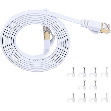 Amazon Jadaol Lanケーブル Cat7準拠 ツメ折れ防止カバー付きlan ケーブル 600mhz 10gbps 10base T 100base Tx 1000base T 1000base Tx 10gbase T カテゴリ7 Sstp イーサネットケーブル Rj45コネクタ ギガビット ウルトラフラット 3m ルーター Adslモデム Catvモデム