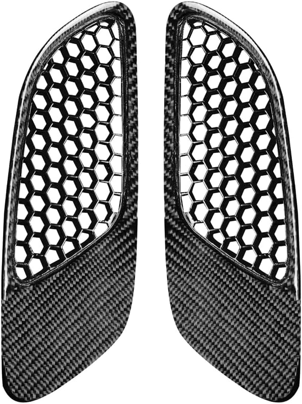 New Carbon Fiber Hood Scoops Compatible with BMW M3 E90 E92 E93 2007-2013 (Black)