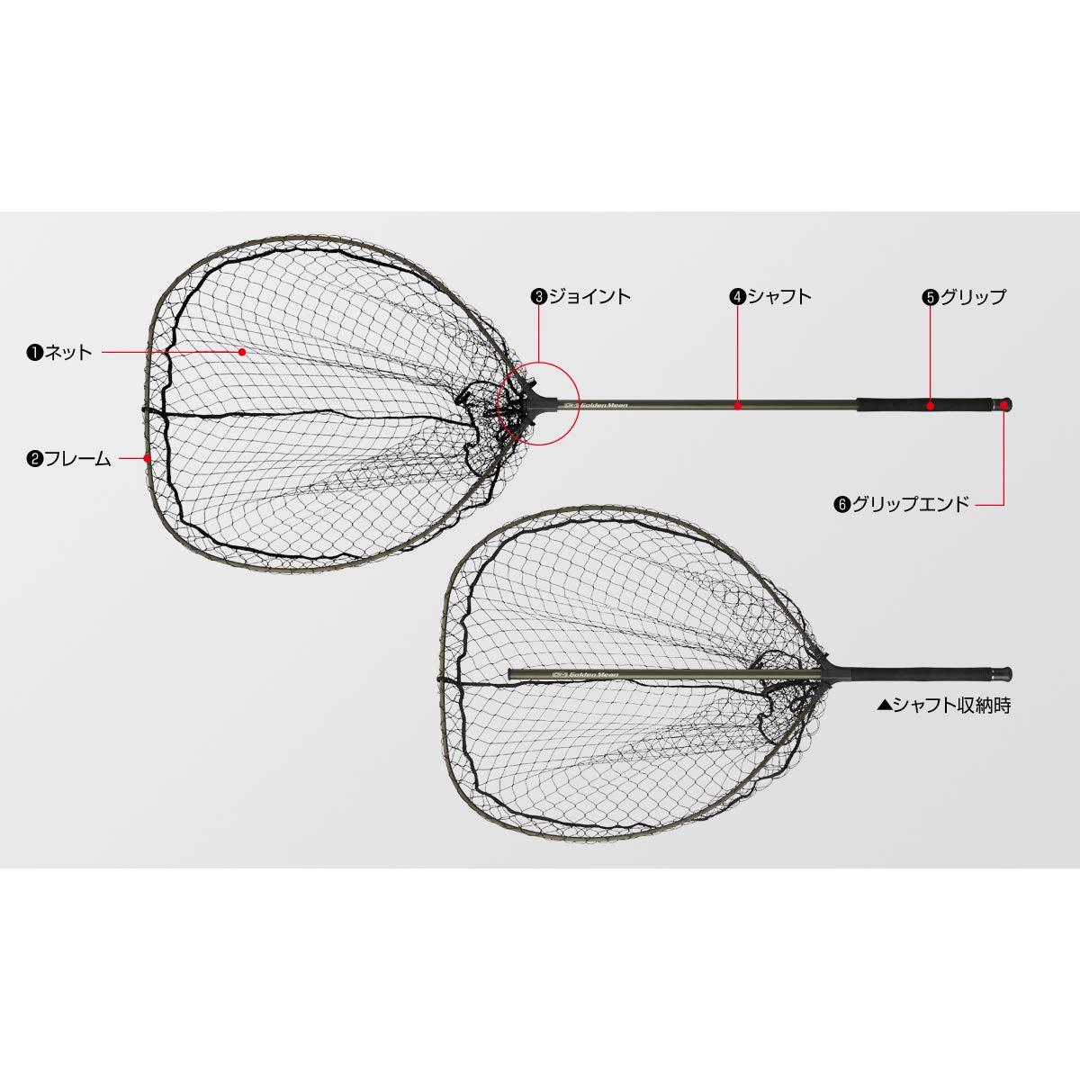 Amazon | ゴールデンミーン(Golden Mean) ランディングネット GM
