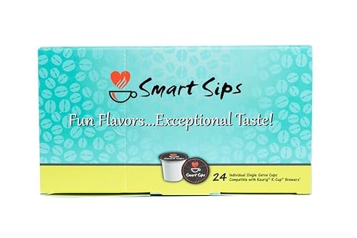Miniatura 4 de Smart Sips - Café de trufa de avellana y chocolate blanco, tostado medio, café con sabor gourmet para cafeteras Keurig K-Cup, 24 unidades