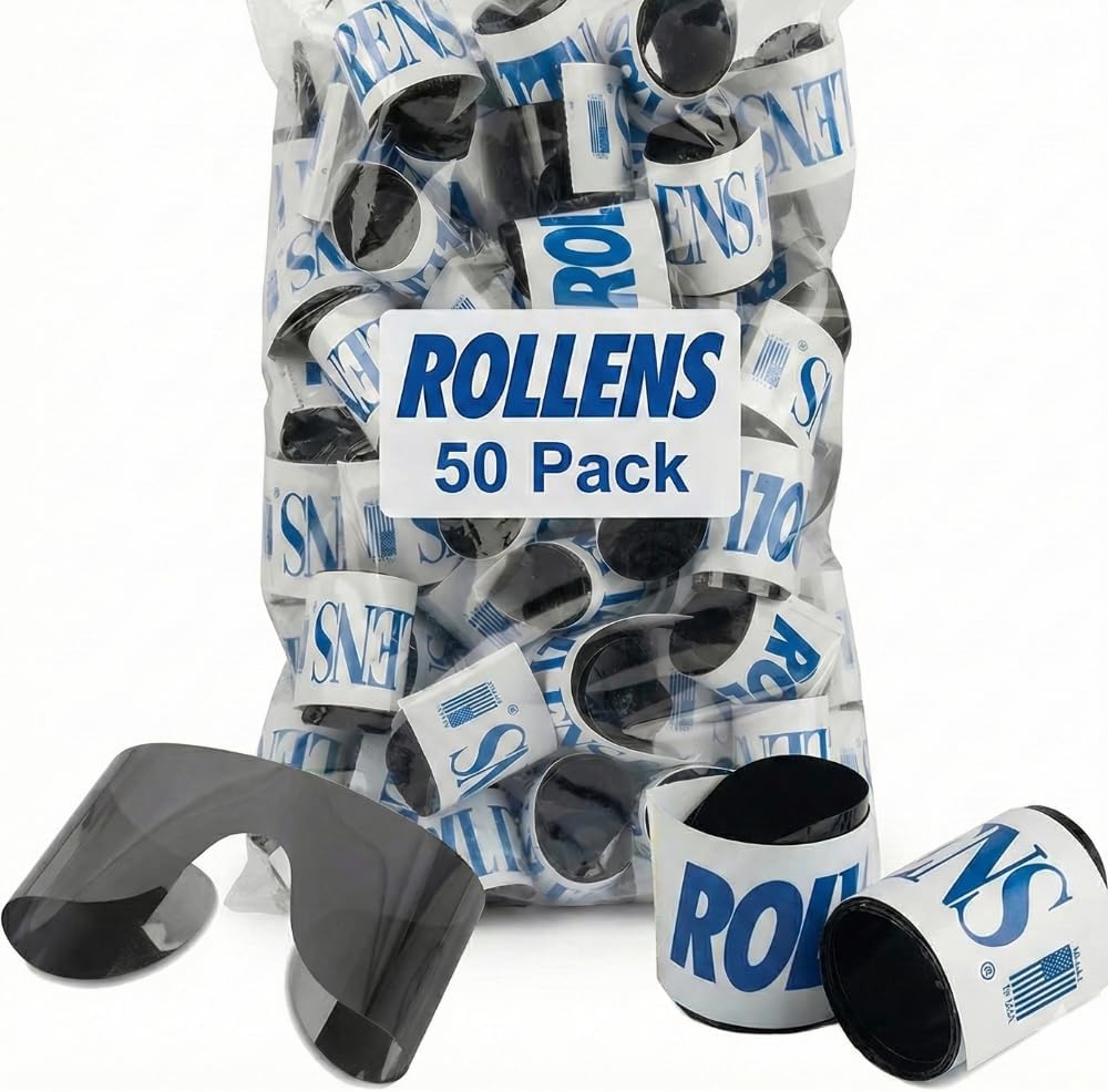 Rollens Post Mydriatic Roll Up Disposable Wrap-Around Sunglasses w/ 100% UV Protection (50 Count) - Made in The USA