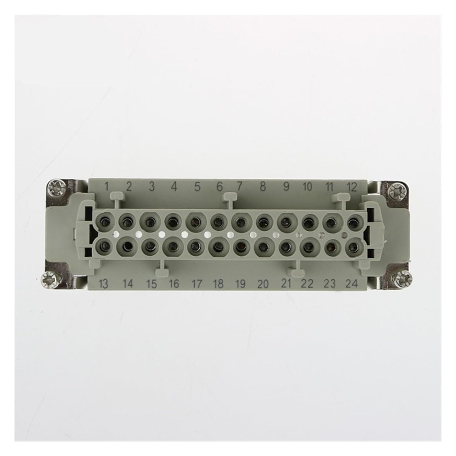 H24B-HE-024-2 Rectangular Heavy Aviation 24-pin Connector Header 16 a500v Screw feet