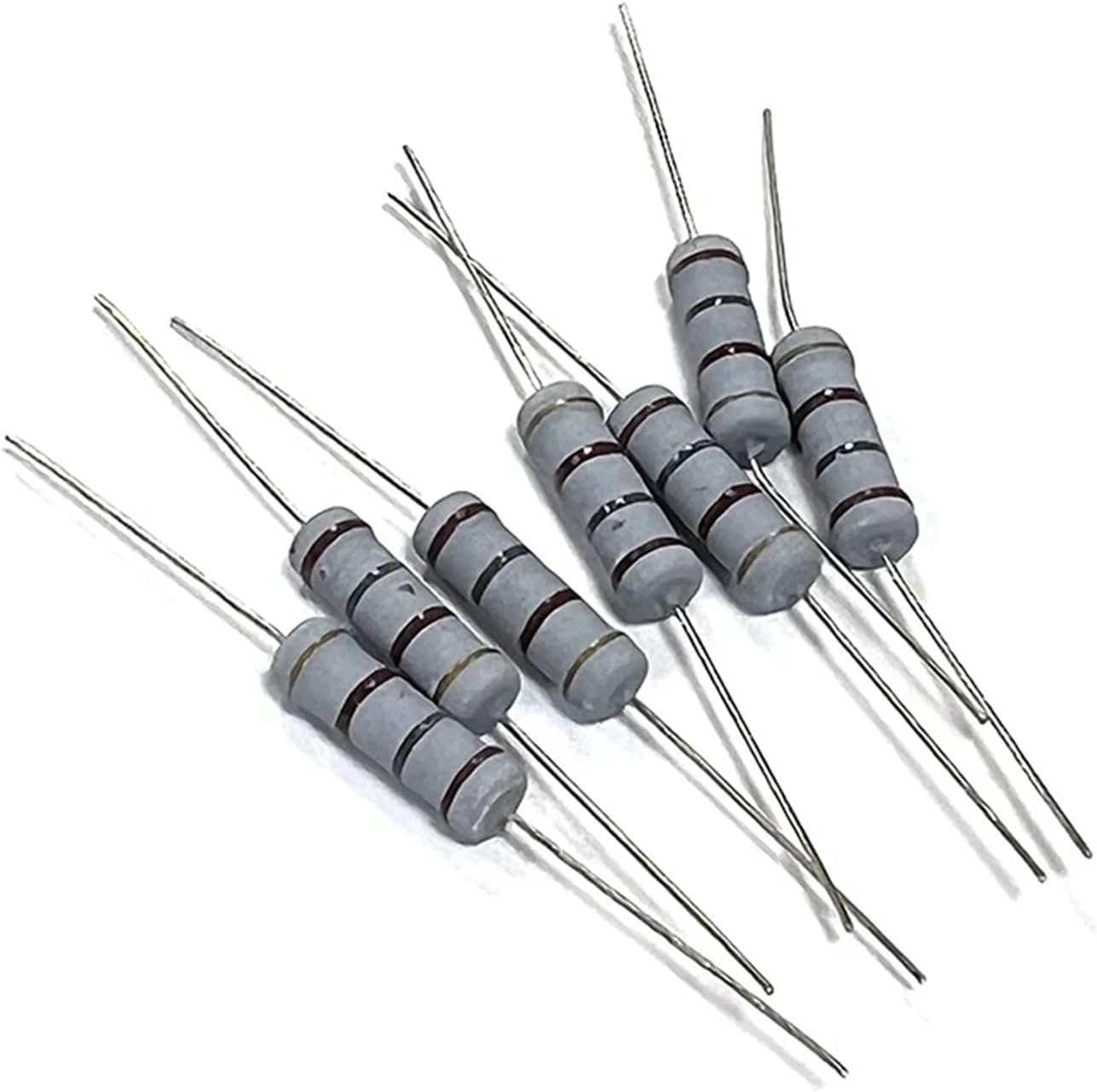 10Pcs 5W Carbon Film Resistor 1R8 18R 180R 1K8 18K 180K 1.8 18 180 R K Ohm 1R-1M 5%(CF 5W 3K 10pcs)