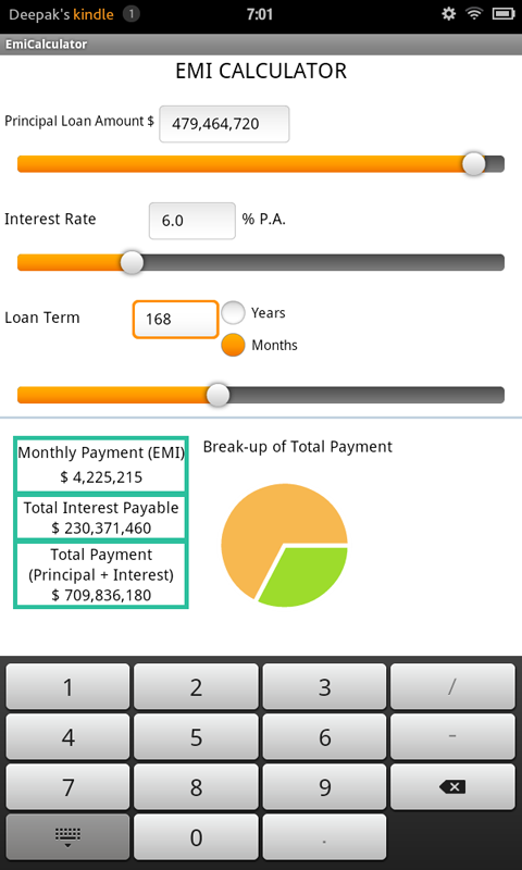 EMI Calculator - App on the Amazon Appstore
