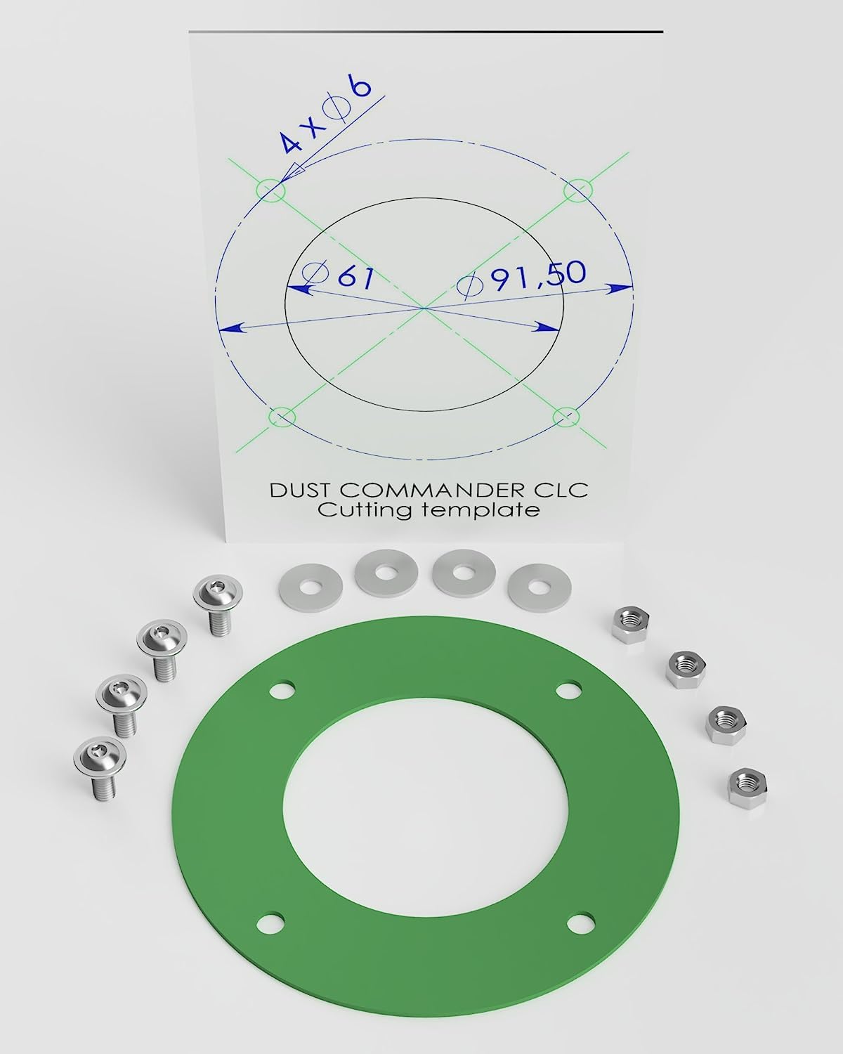 DUST Commander CLC DIY BUNDLE - Filtro ciclónico clásico DUST Commander CLC + válvula antiaplastamiento DUST-SP