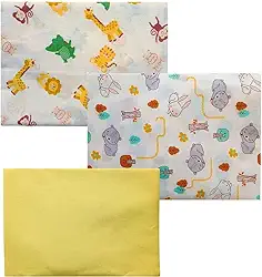 Kit Lençol para Mini Berço Moisés Bebê em Percal 150 fios 100% Algodão 2 ou 3 Peças com Elástico (Kit 3 Neutro)